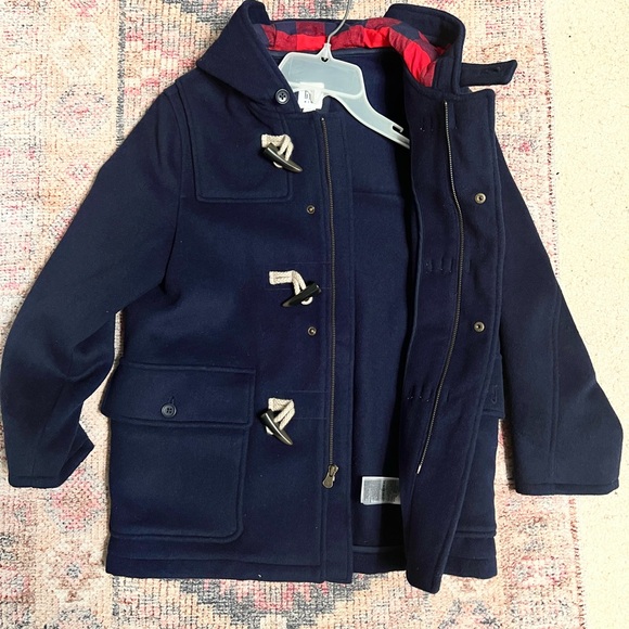 BRAND NEW W/Tags NAVY WOOL GAP KIDS PEACOAT! - Picture 3 of 4